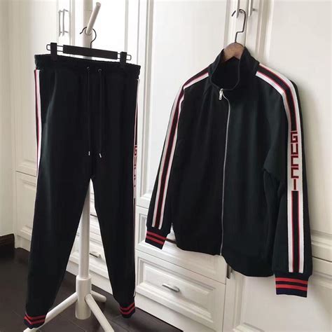 gucci 2 piece tracksuit|Gucci tracksuit men sale.